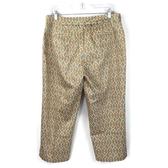 Ruby Road Multicolor Print Cropped Casual Flat Front Capri Pants Womens Size 12 - Picture 2 of 12
